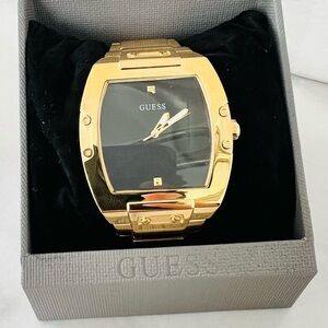 Guess Gold and Black Men's Watch